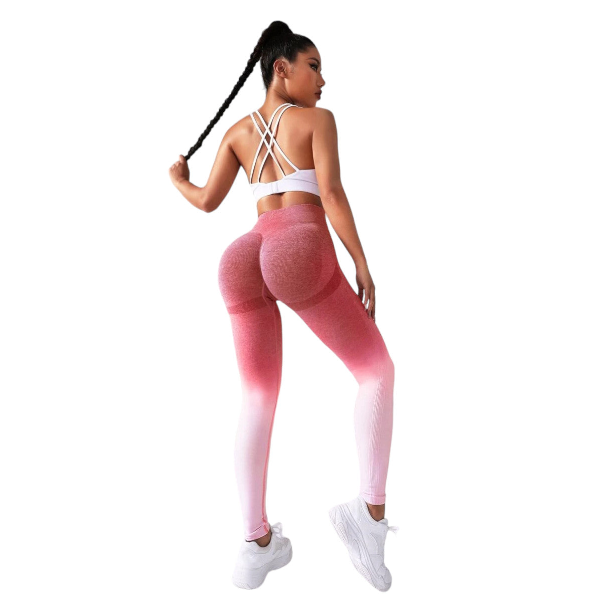 Calza Deportiva Push Up Rojo