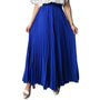 Maxi Falda Plisada Azul Rey