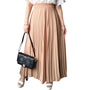 Maxi Falda Plisada Beige