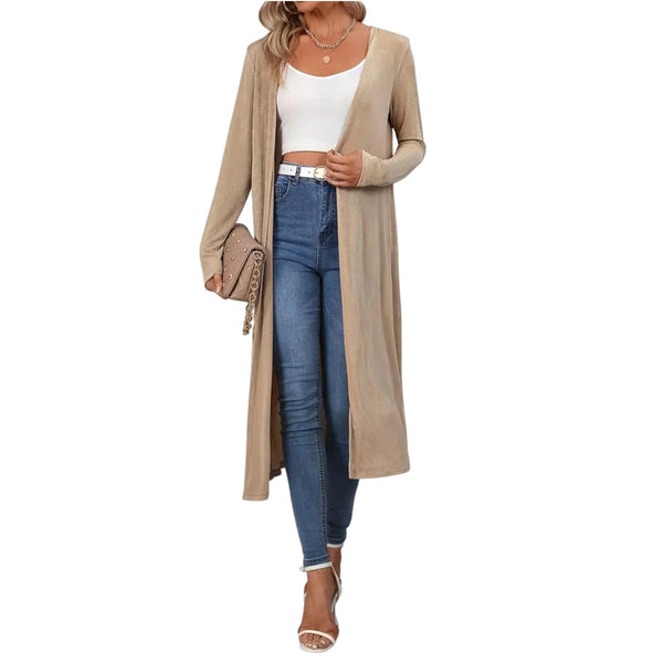 Tapado Largo de Algodon Beige