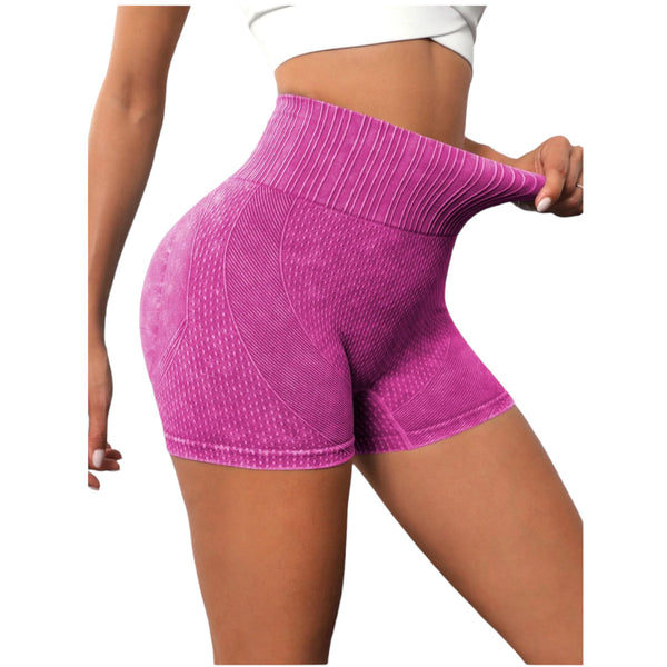 Short corto deportivo Yoga ciclismo Fitness gimnasio Rojo violeta