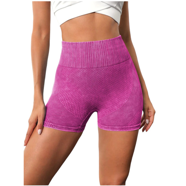 Short corto deportivo Yoga ciclismo Fitness gimnasio Rojo violeta