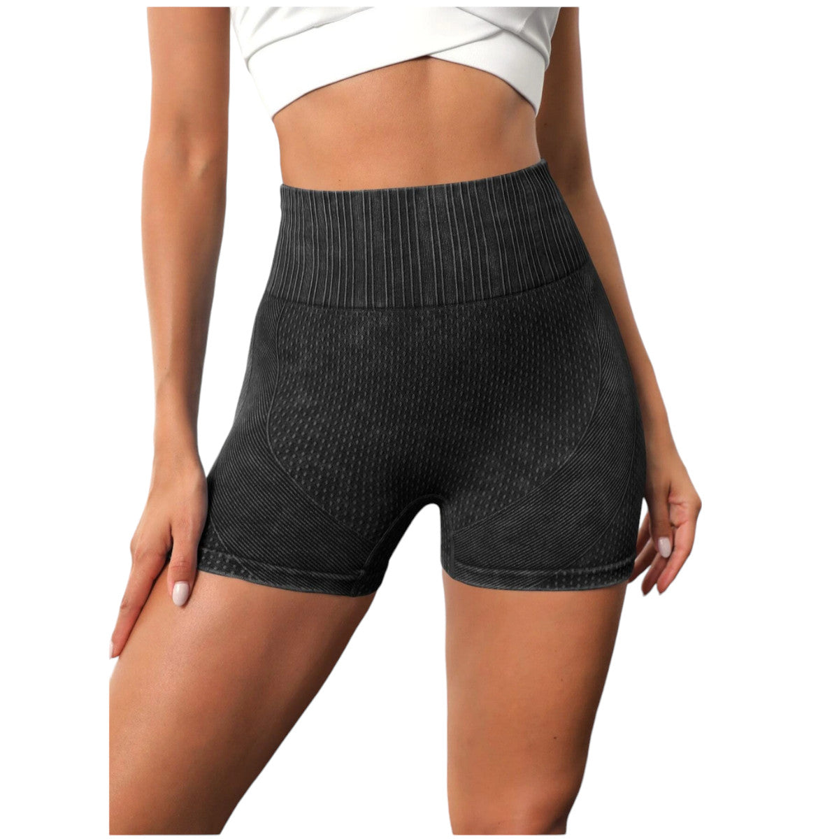 Short corto deportivo Yoga ciclismo Fitness gimnasio Negro