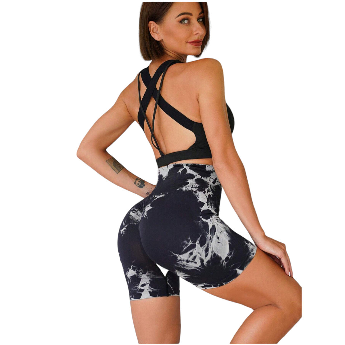 Short corto deportivo Push Up Tey dey Negro