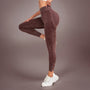 Calza Deportiva Push Up Prelavado Marron