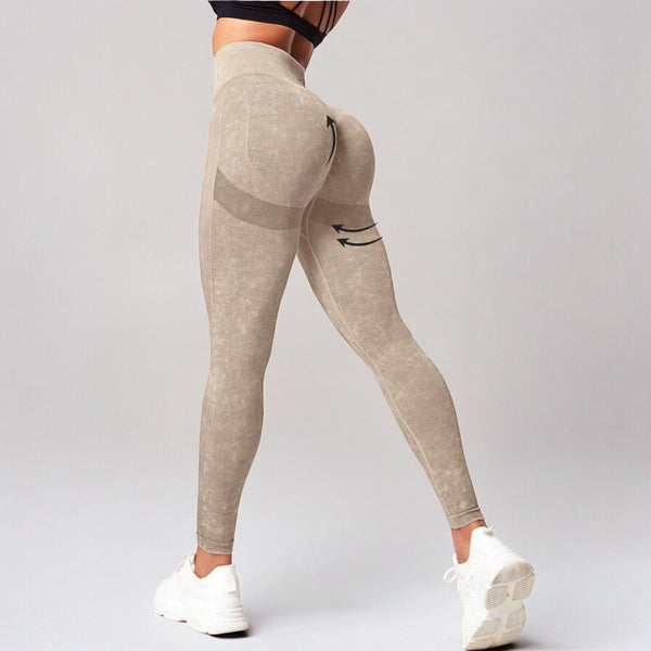 Calza Deportiva Push Up Prelavado Caramelo