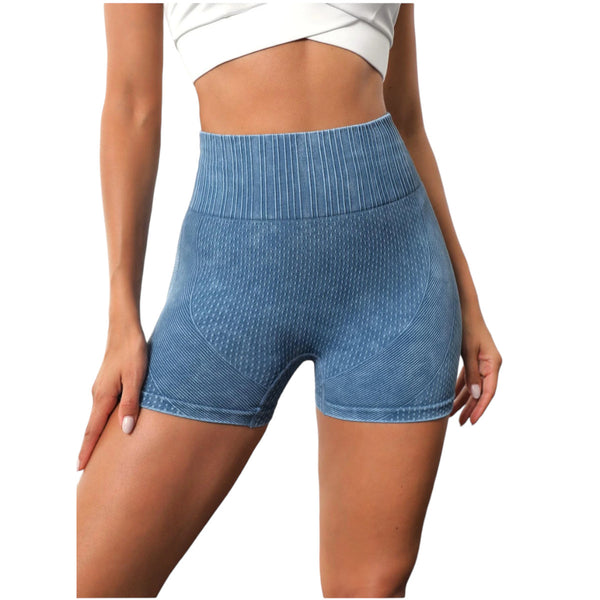 Short corto deportivo Yoga ciclismo Fitness gimnasio Azul