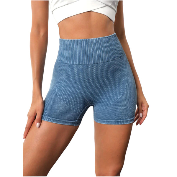 Short corto deportivo Yoga ciclismo Fitness gimnasio Azul