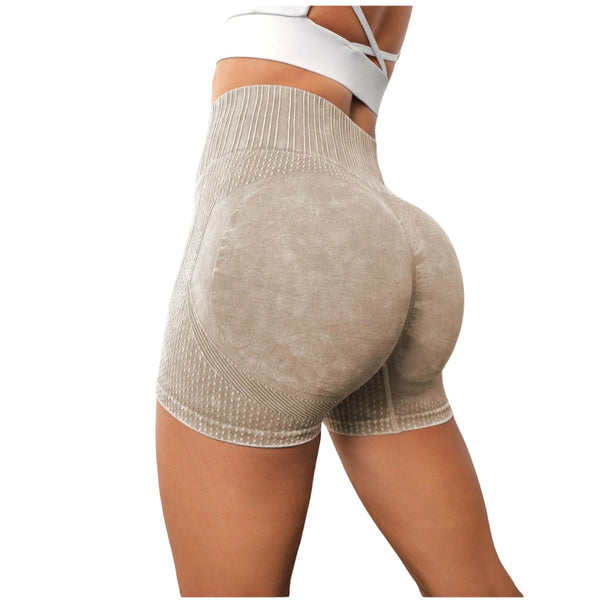 Short corto deportivo Yoga ciclismo Fitness gimnasio Caqui