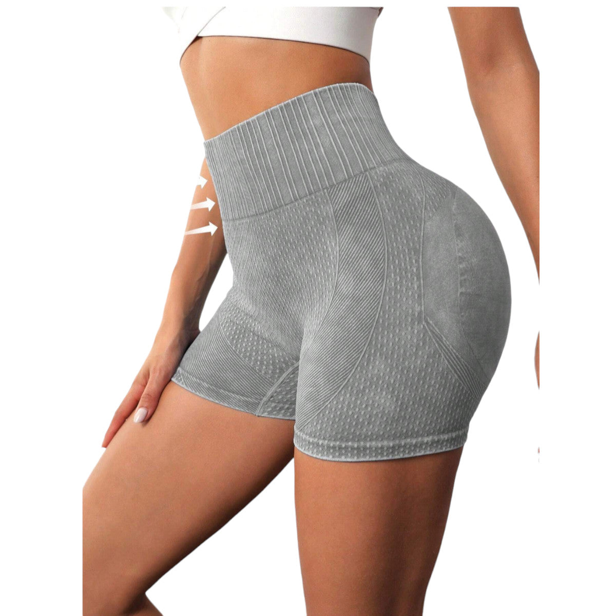 Short corto deportivo Yoga ciclismo Fitness gimnasio GRIS