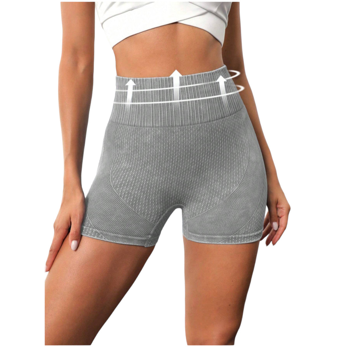 Short corto deportivo Yoga ciclismo Fitness gimnasio GRIS