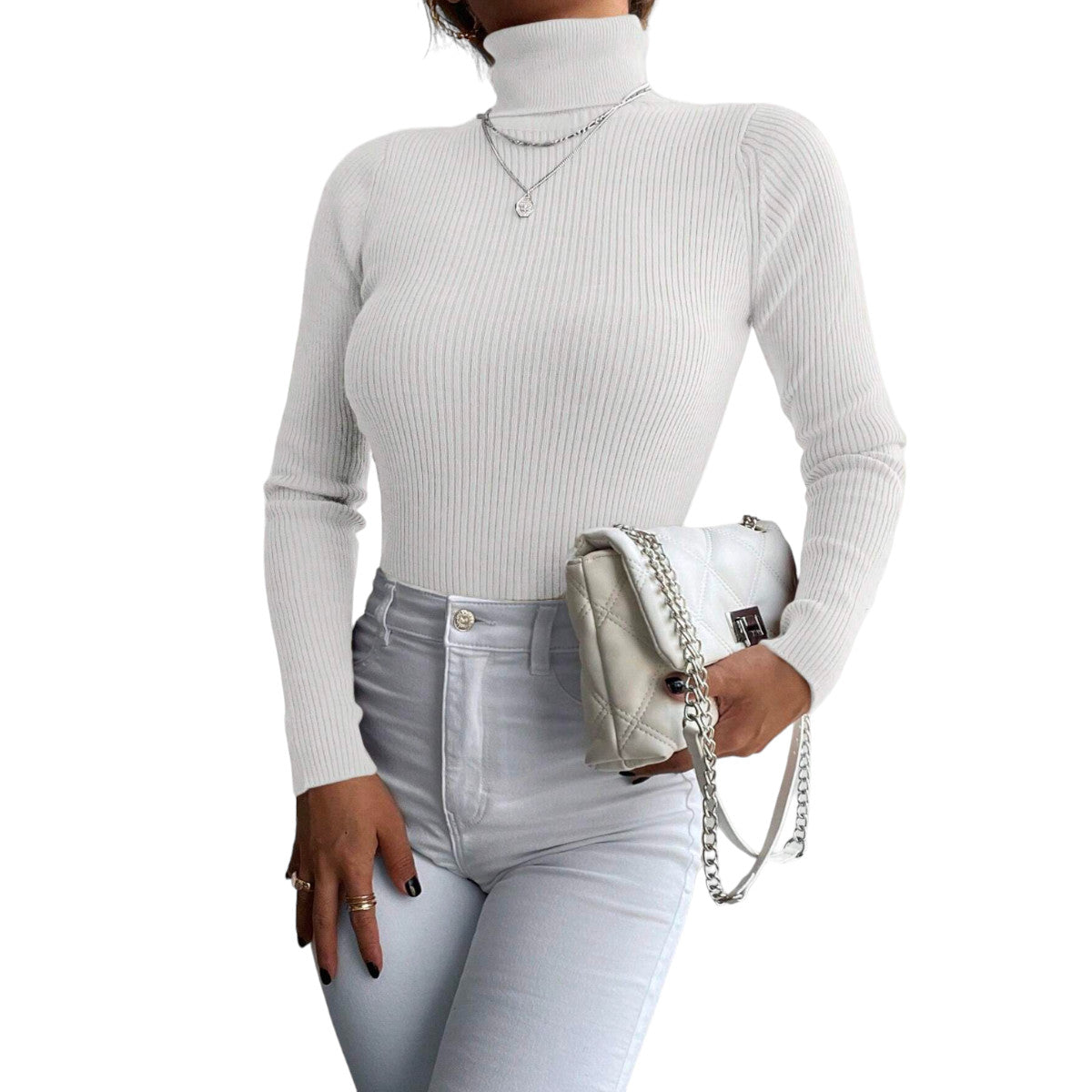 Sweater Beatle Cuello Alto Doble