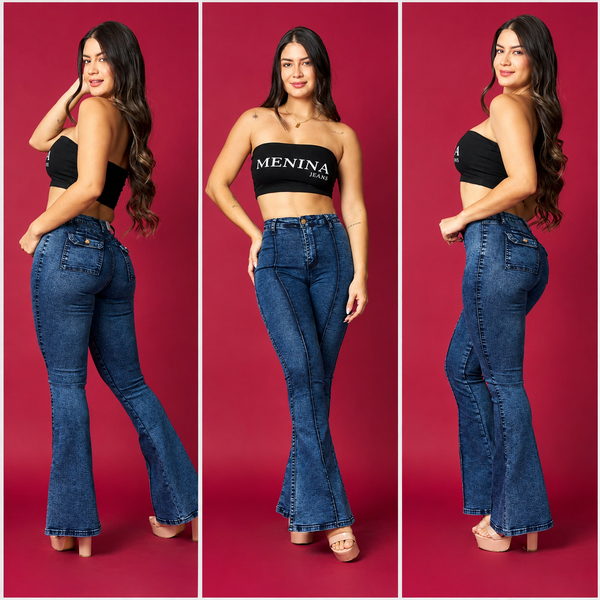 JEANS FLARE PATA ELEFANTE
