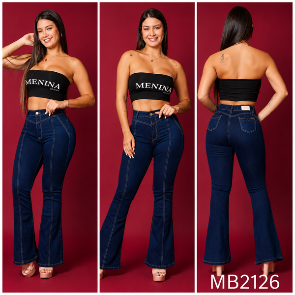 JEANS FLARE PATA ELEFANTE