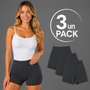 Pack 3 Short Corto de Algodón Gris oscuro