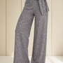Pantalón Palazzo Lanilla lazo