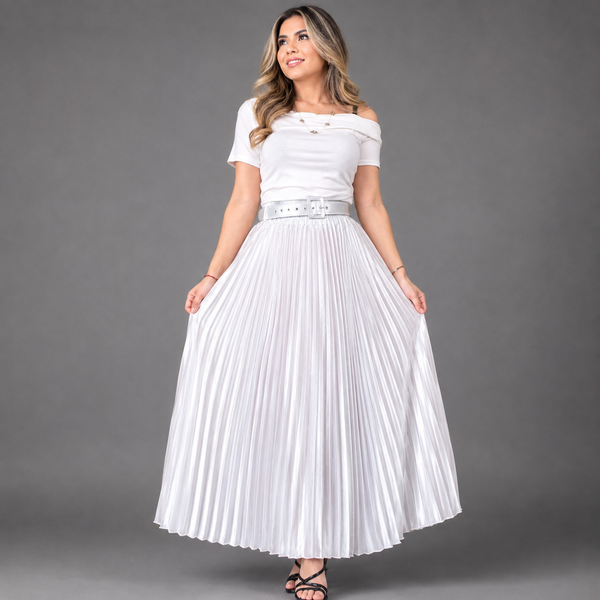 Falda Plisada Satin