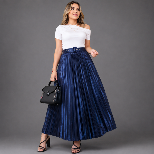 Falda Plisada Satin