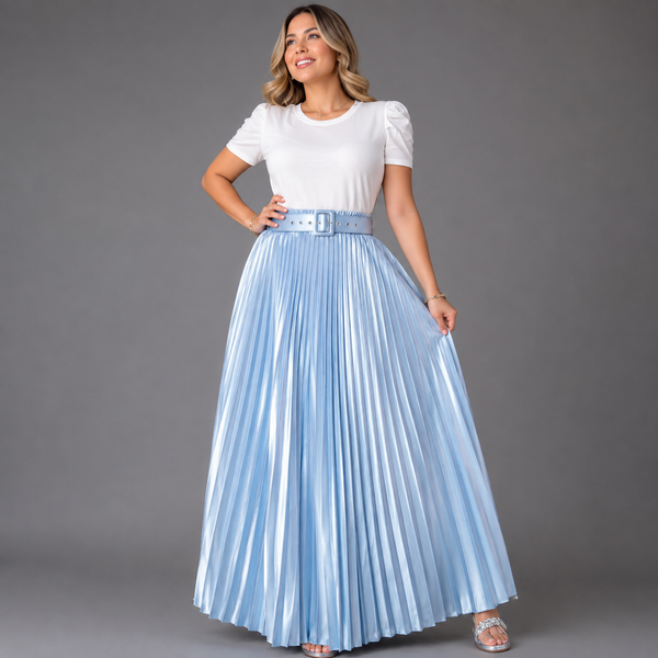 Falda Plisada Satin