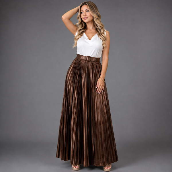 Falda Plisada Satin