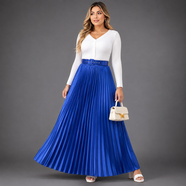 Falda Plisada Satin