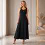 Maxi Vestido Largo Asia Negro