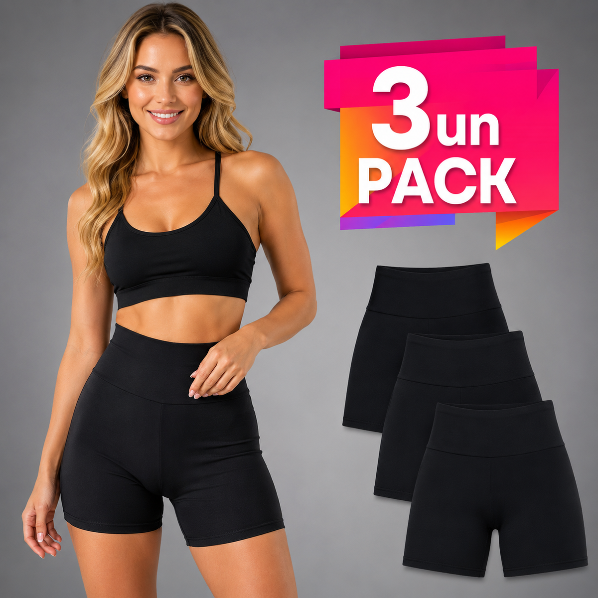 Pack 3 Short Corto de Algodón Nacional