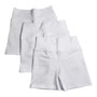 Pack 3 Short Corto de Algodón Blanco