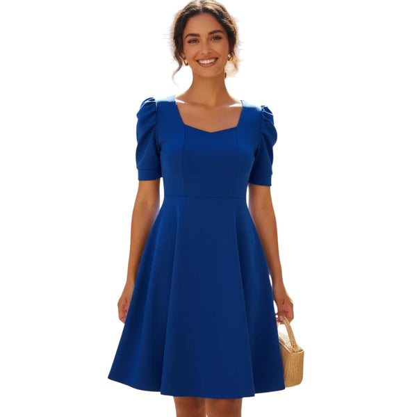 Vestido Midi Manga Princesa