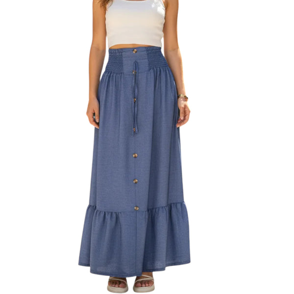 MAXI FALDA DENIN VISCOSA
