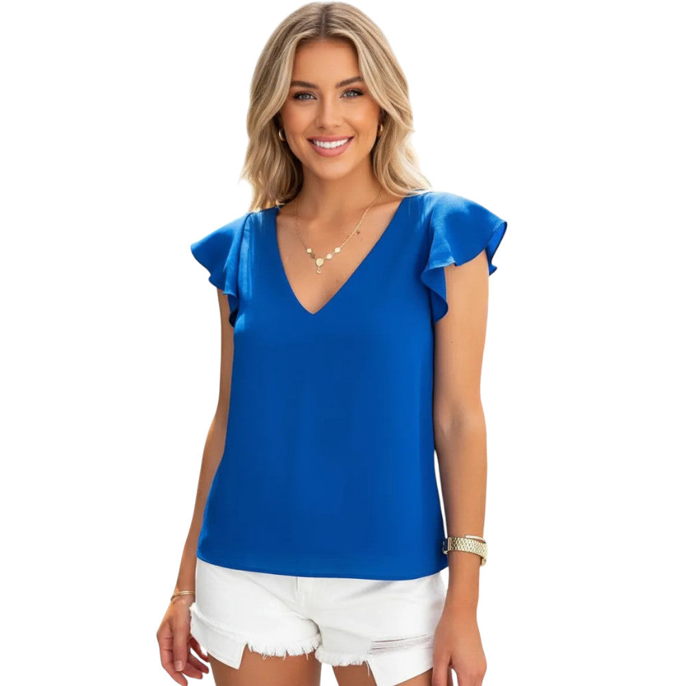 Polera Lucia Azul rey