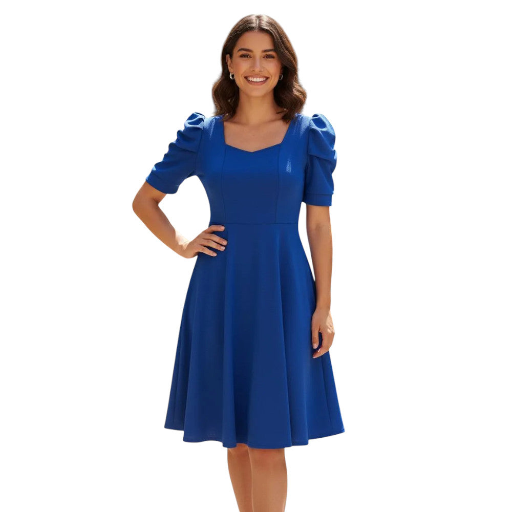 Vestido Midi Manga Princesa