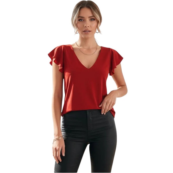 Polera Lucia Rojo Italino