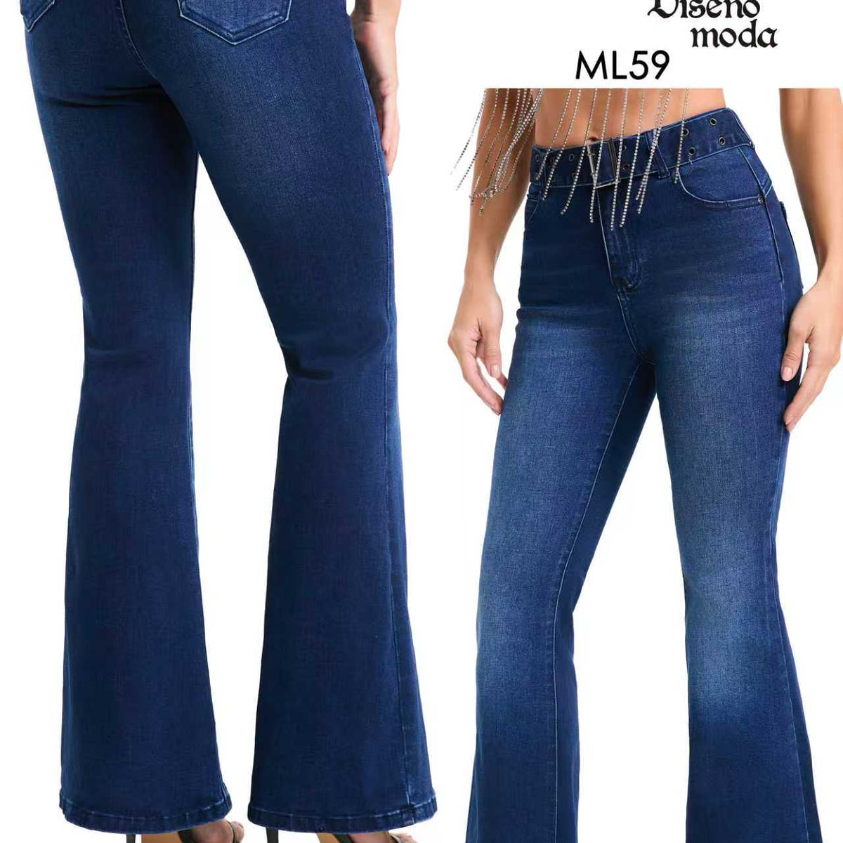 JEANS FLARE PATA ELEFANTE