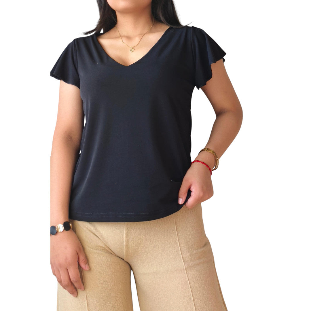 Polera Lucia Maga Princesa Negro