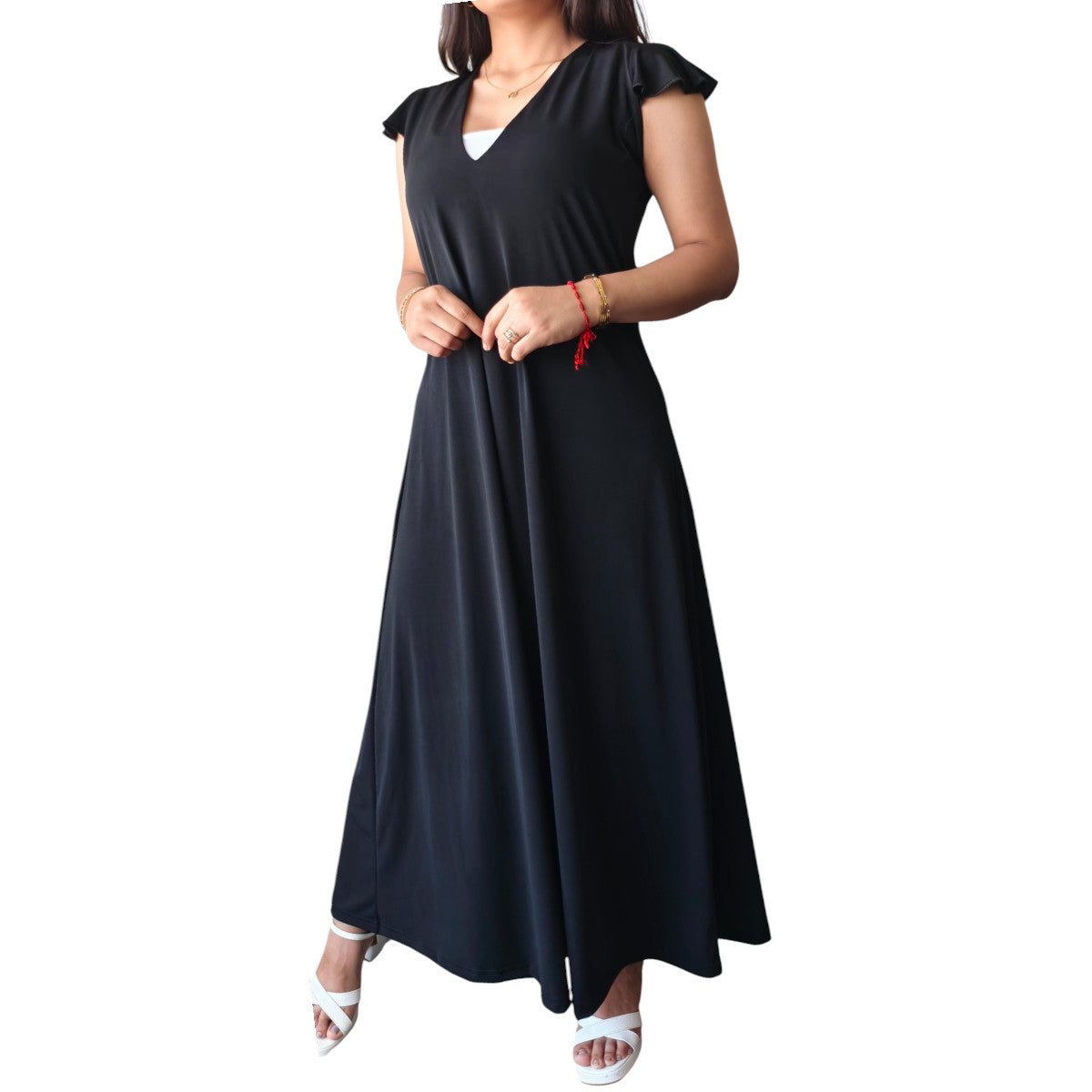 Maxi Vestido Largo Santorini Negro