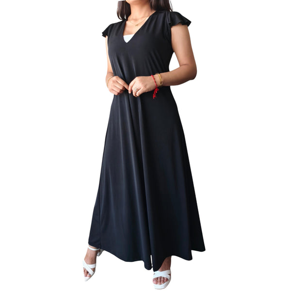 Maxi Vestido Largo Santorini Negro