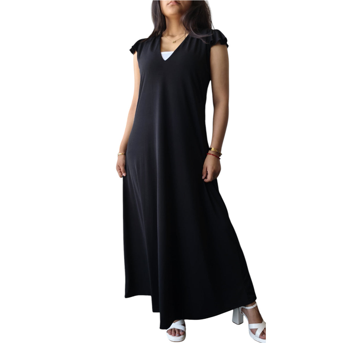 Maxi Vestido Largo Santorini Negro