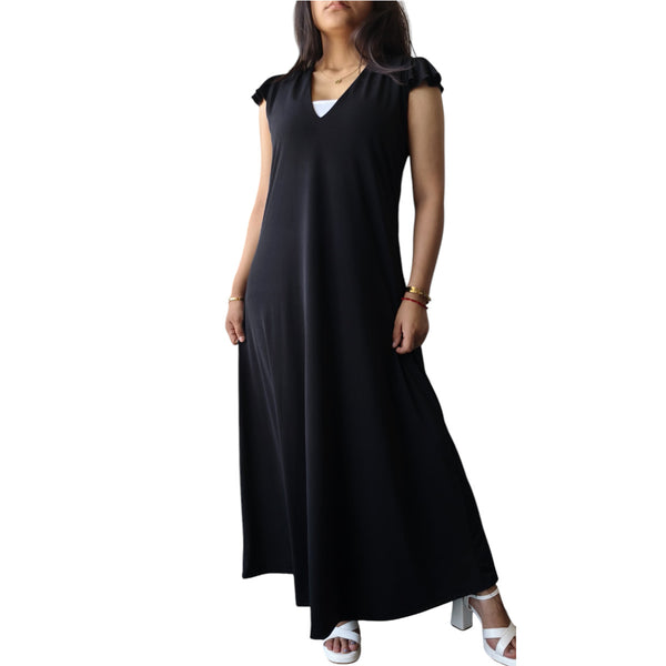 Maxi Vestido Largo Santorini Negro